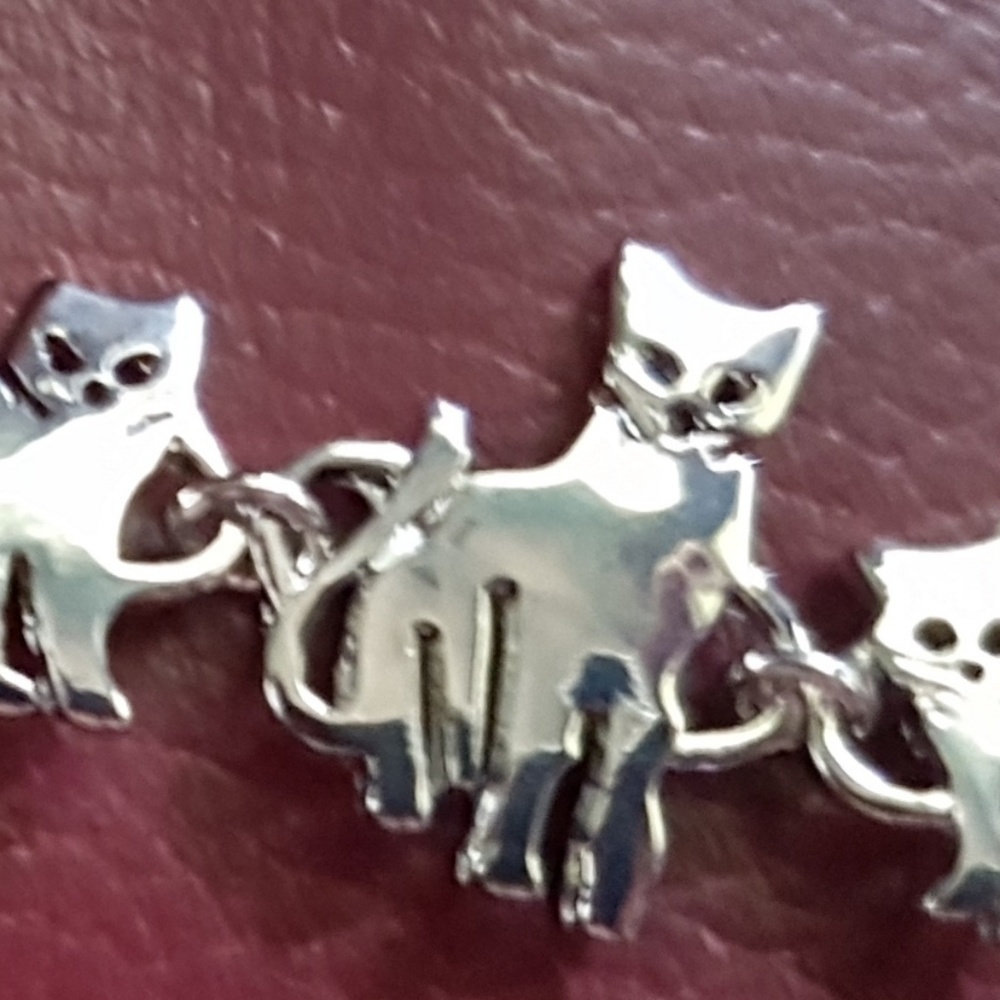 Silver cat bracelet NWT - Picture 6 of 8